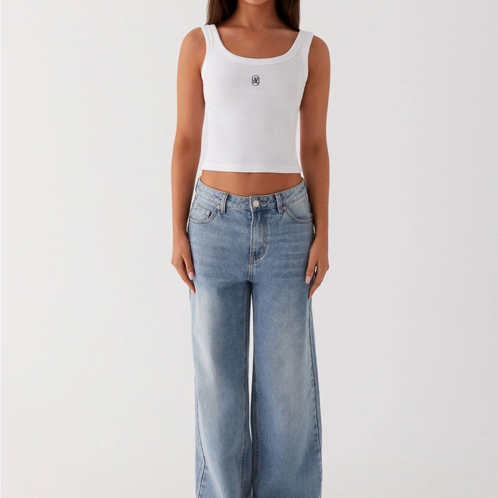 NWT Peppermayo Signature Tank Top White Size Small